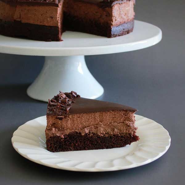chocolate ganache mousse cake
