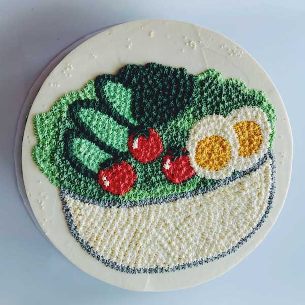 Hand-Piped Buttercream Character Cake - Image 8