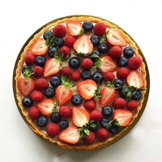 fresh berry shortbread tart