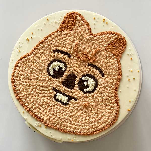Hand-Piped Buttercream Character Cake - Image 9