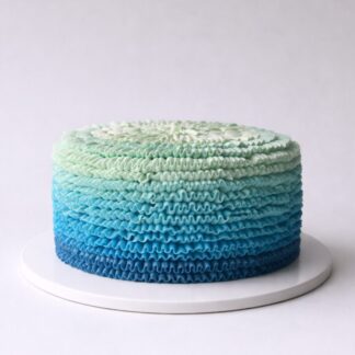 Ombre Ruffle Cake