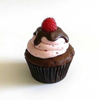 Chocolate raspberry cupcakes