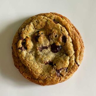 Dark Chocolate Chunk Cookie with Dried Cranberries and Pistachios