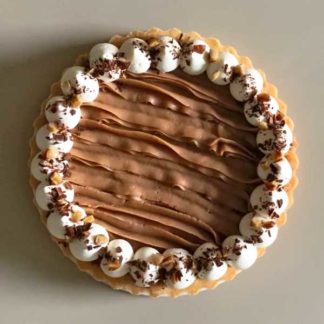 chestnut chocolate ganache shortbread tart