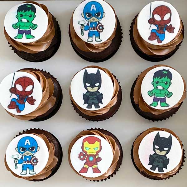 Edible Image Topper Cupcakes