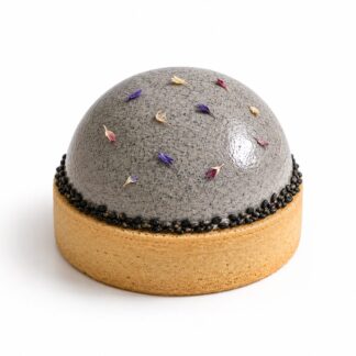 Black Sesame Lemon Yuzu Tart