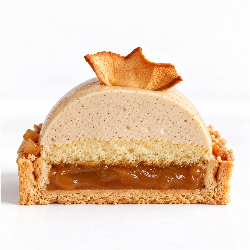 apple spice salted caramel tart